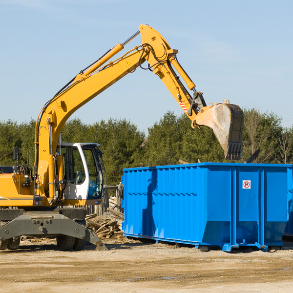 can i choose the location where the residential dumpster will be placed in High Shoals North Carolina